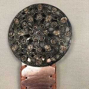 Rose Gold Ornate Belt with Intricate Detailing